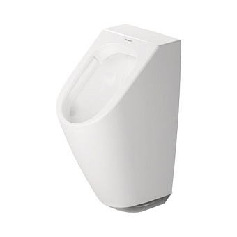Duravit ME by Starck Писсуар подвесной, Rimless, электронный, подача воды сзади, с вытяжкой, без мушки, цвет: белый