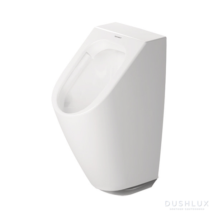 Фото Duravit ME by Starck Писсуар подвесной, Rimless, электронный, подача воды сзади, с вытяжкой, без мушки, цвет: белый
