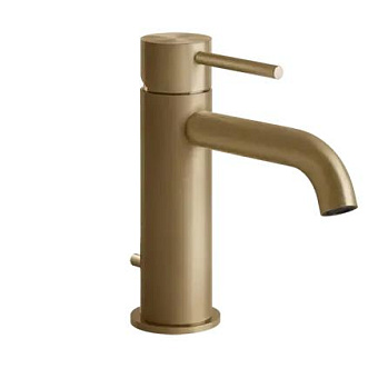 Gessi 316 Смеситель для раковины, на 1 отв., с донным клапаном , цвет: Warm bronze brushed PVD