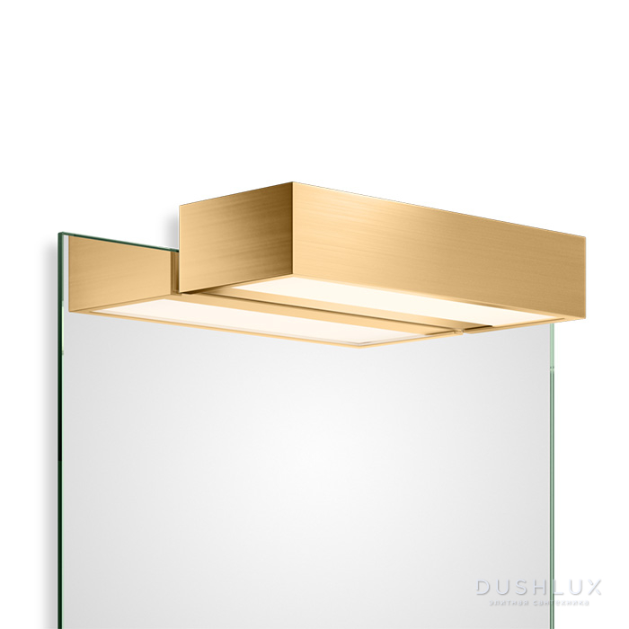 Фото Decor Walther Box 1-25 N LED Светильник на зеркало 25x10x5см, светодиодный, 1x LED 18.4W, цвет: золото матовое