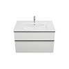 Burgbad Eqio Тумба 90x62x49см., подвесная, с раковиной, 1 отв., цвет: белый глянцевый