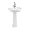 Burlington Riviera Раковина 58x47см, подвесная, с 2 отв., цвет: белый