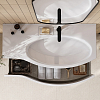 Kerama Marazzi Riva Тумба 100см., подвесная, с раковиной, правая, цвет: белый матовый