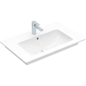 Villeroy&Boch Venticello Раковина 80х50 см, 1 отв., с переливом, с антигрязевым покрытием CeramicPlus, цвет: белый