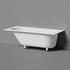Salini Lofo Kit Ванна 180x80x61см, встраиваемая, Gelcoat, с донным клапаном, сифоном, ножками, слив-переливом, цвет: белый глянцевый