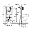 Grohe Solido Инсталляция 5 в 1 для подвесного унитаза, цвет: фантомный черный