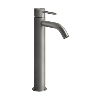 Gessi Flessa Смеситель для раковины высокий, без донного клапана, цвет: шлифованная сталь