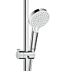 Hansgrohe Crometta Showerpipe E 240 SHP: термостат для ванны, стойка с верхним душем 24см, ручной душ, цвет: хром