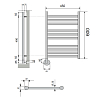 Neoinox Rondo Полотенцесушитель 60x45см, электрический, box, цвет: черный матовый