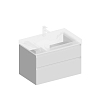 Kerama Marazzi Cubo Тумба 77.8х47х47.5см., подвесная, с ящиками, цвет: белый матовый