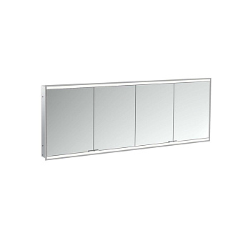 Emco Prime Зеркальный шкаф 180см., с подсветкой LED 2 Facelift встраив. модель, 4-дверки, IP 20 задняя панель цвет белый