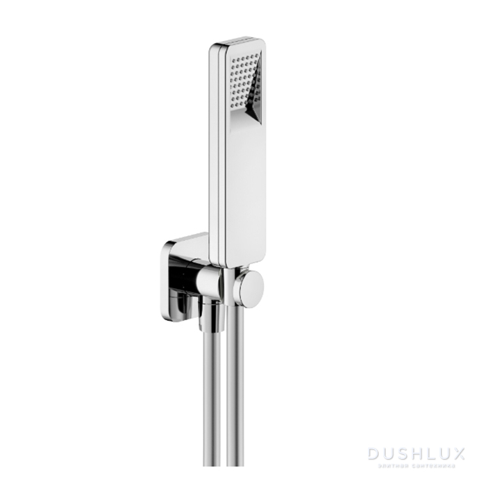 Фото Nobili Free Shower Душевой гарнитур, с ручной лейкой, шлангом и настенным держателем, цвет: хром