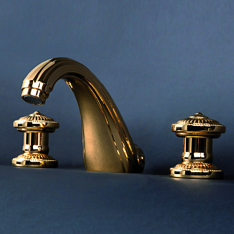 Cristal et Bronze Bonroche Смеситель для ванны, излив 160 мм, цвет: золото 24 к