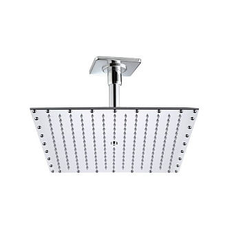 BOSSINI PARIS-RECTANGULAR Верхний душ 400 x 400 мм - потолочный кронштейн 150 мм, цвет: хром