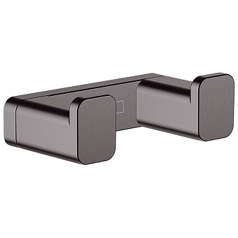 Hansgrohe AddStoris Двойной крючок, цвет: шлифованный черный хром