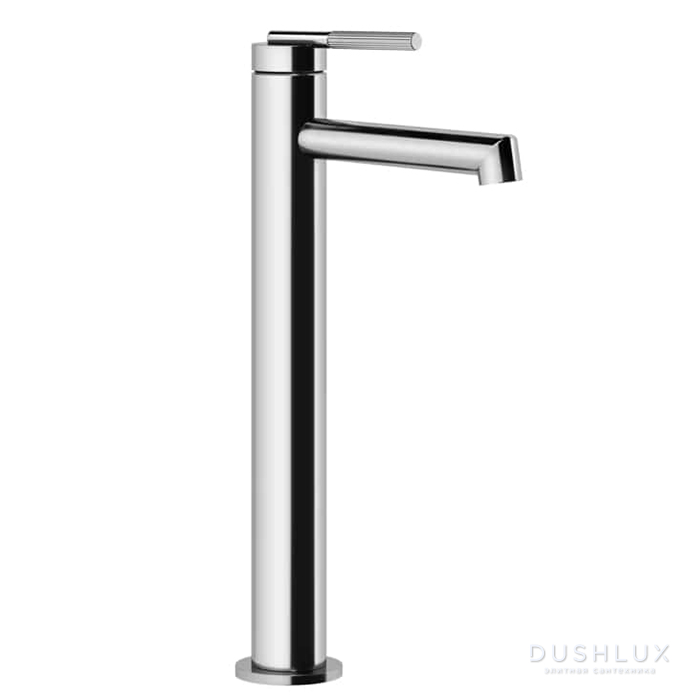 Фото Gessi Ingranaggio Смеситель для раковины высокий с коротким изливом. Без донного клапана, цвет: хром