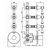 Zucchetti Agora Classic Встроенный смеситель термостатический, 1/2”, с 3 запорными клапанами, цвет: хром