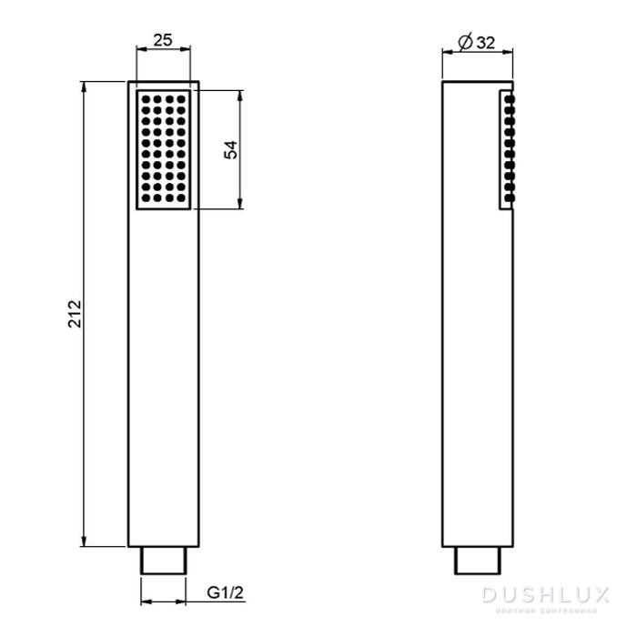 Carlo Frattini Wellness Ручной душ F2067CR, цвет: хром, F2067CR, купить ...