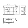 Laufen Pro A Раковина накладная/подвесная 105x48x11.5см., с 1 отв., цвет: белый