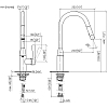 Dornbracht Sync Смеситель для раковины, на 1 отв., Pull-down с выдвижной лейкой, цвет: Dark Platinum matt