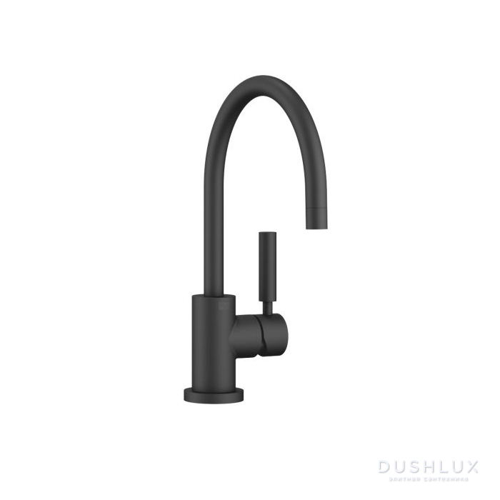 Фото Dornbracht Tara Classic Смеситель для кухни, 1 отв., цвет: черный матовый