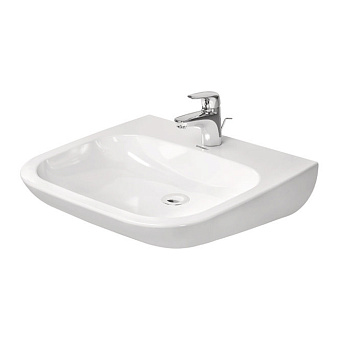 Duravit D-Code Раковина 60x55см., подвесная, 1 отв., без перелива, цвет: белый