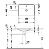 Duravit D-Neo Раковина встраиваемая сверху 60x40см, с переливом, с 1 отв., цвет: белый