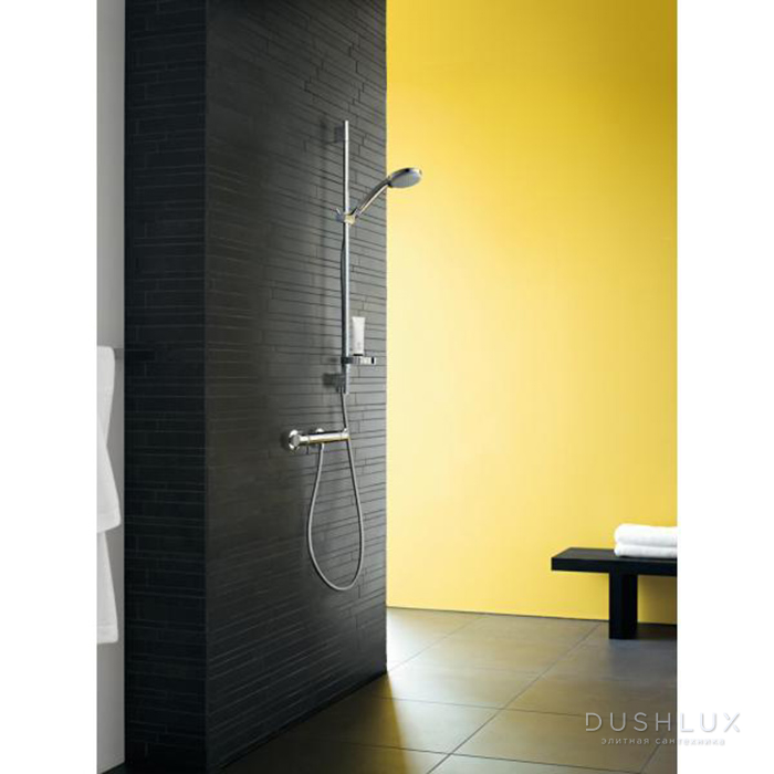 Фото Hansgrohe Croma 100 Душевой набор Multi: ручной душ 3jet (Rain, MonoRain, массажная), штанга для душа 65см, шланг для душа, мыльница, цвет: хром