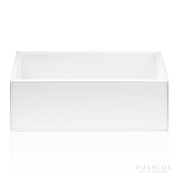 Фото Decor Walther Brownie BOD2 Универсальная коробка 24.5x13x9.5см, настольная, цвет: белая кожа