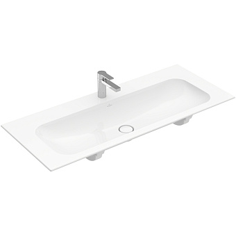 Villeroy&Boch Finion Раковина 120х50 см, 1 отв., с переливом, с антигрязевым покрытием CeramicPlus, цвет: белый