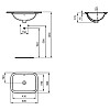 Ideal Standard Connect Раковина 50x38см., встраиваемая снизу, без отв., цвет: белый