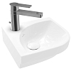 Villeroy&Boch Subway 3.0 Раковина 32х32х14.5см., 1 отв., подвесная, с антигрязевым покрытием CeramicPlus, без перелива, цвет: альпийский белый