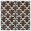 Mutina Azulej Керамогранит 20x20см, универсальный, глазурованный, цвет: estrela grigio