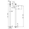 Newform Steel Line Смеситель для ванны, напольный, с ручным душем, цвет: stainless steel