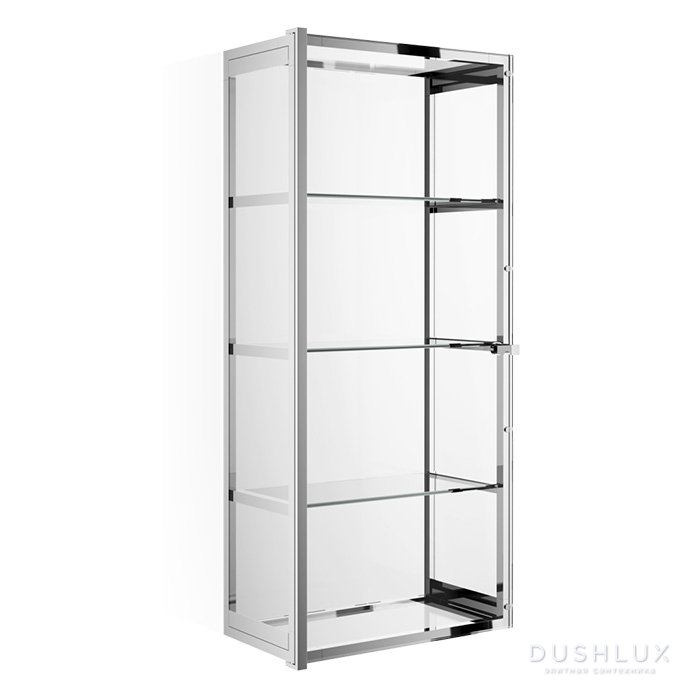 Фото Decor Walther Glas S 3 Шкафчик подвесной 35x19x80см, стекло прозрачное, цвет: хром