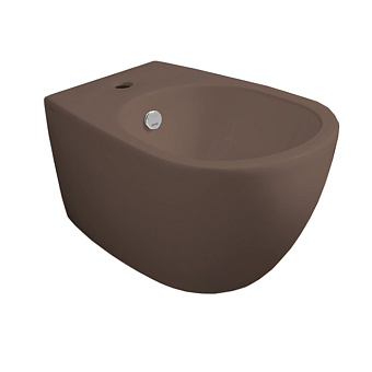 Simas Vignoni Биде подвесное 56x36.5см., 1 отв., без крепежа F85, цвет: moka matt