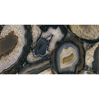 Level Marmi Керамогранит 324х162x1,2см., универсальный, цвет: book match "b" agate black lappato