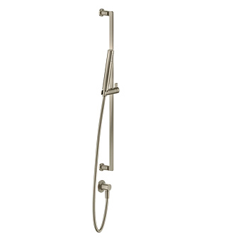 Gessi Inciso Штанга в комплекте с душевой лейкой, шланг 1,50 м, вывод воды из стены, цвет: finox