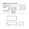 Dea Design Modern Ванна 180x76x58см., отдельностоящая, Solid Surface, цвет: White №18