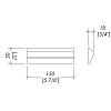 Devon&Devon Simply Керамическая рамка 15x5см, цвет: white
