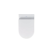 Duravit Me by Starck Комплект: подвесной унитаз 56x37см, Rimless 252909+ сиденье с мягким закрыванием 002009, цвет: белый