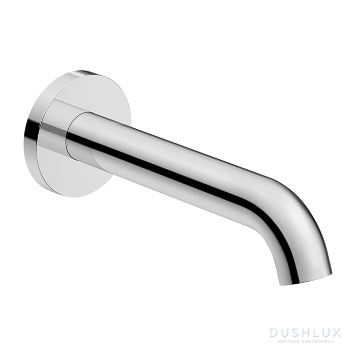 Фото Duravit C.1 Излив для ванны 205мм, накладка круг, цвет: хром
