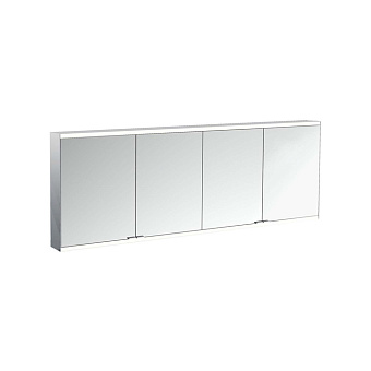 Emco Prime Зеркальный шкаф 200см., с подсветкой LED 2 Facelift навесная модель, 4-дверки, IP 20 задняя панель цвет белый