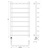 Secado Мерида 1 К Полотенцесушитель 40x100 см, электрический, цвет: хром