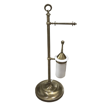 tw sig52 napolnaya stoyka bumagoderzhatel i ersh tsvet bronza аксессуары для ванной комнаты под бронзу