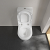 Villeroy&Boch Subway2.0 Унитаз-компакт с открытым смывным краем, напольный, 37х70см, с антигрязевым покрытием CeramicPlus, цвет: белый