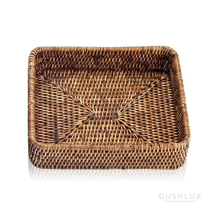 Фото Decor Walther Basket Tab1 Лоток универсальный 18x22см, цвет: ротанг темный