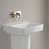 Villeroy&Boch O.novo раковина 55x46x17.5см., без отв., подвесная, без перелива, цвет: альпийский белый