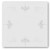 laDiva Margherita 03 Керамическая плитка 40x40см, настенная, квадрат, цвет: vaniglia