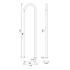 CEA Design FREE IDEAS Излив для раковины 67.5см., высокий, поворотный, цвет: нержавеющая сталь